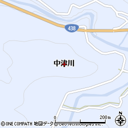 徳島県名西郡神山町鬼籠野中津川周辺の地図