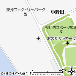 山陽小野田市役所　東沖緑地管理事務所周辺の地図
