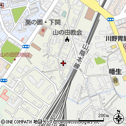 山口県下関市山の田東町10-16周辺の地図