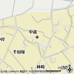 徳島県小松島市坂野町中道周辺の地図