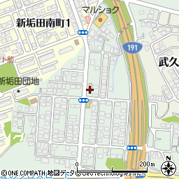 セブンイレブン下関武久店周辺の地図