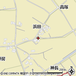 徳島県小松島市坂野町浜田周辺の地図