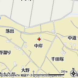 徳島県小松島市坂野町中岸周辺の地図