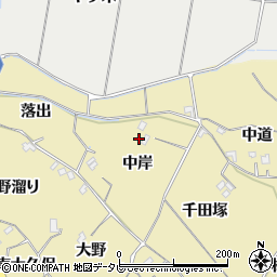 徳島県小松島市坂野町（中岸）周辺の地図