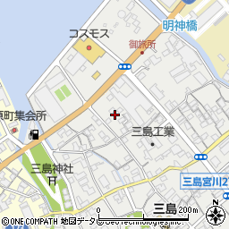 愛媛県四国中央市三島宮川周辺の地図