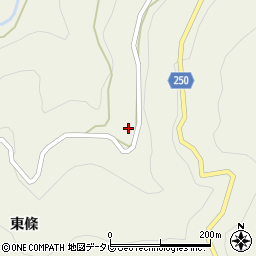 徳島県吉野川市美郷（奥分）周辺の地図