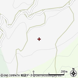 徳島県三好市山城町若山401周辺の地図