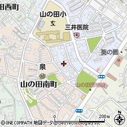 山口県下関市山の田中央町3周辺の地図