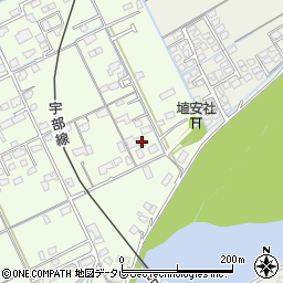 山口県宇部市中野開作111-2周辺の地図