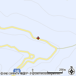 徳島県三好市井川町井内西2042-1周辺の地図