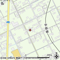 山口県宇部市中野開作279-3周辺の地図