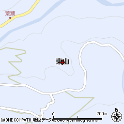 徳島県佐那河内村（名東郡）下（東山）周辺の地図