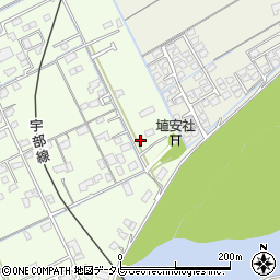 山口県宇部市中野開作11-7周辺の地図