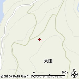 徳島県三好市池田町大利大田22周辺の地図