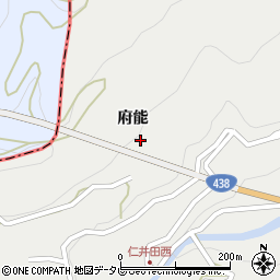徳島県名東郡佐那河内村上府能周辺の地図