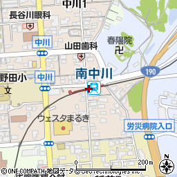 山口県山陽小野田市周辺の地図