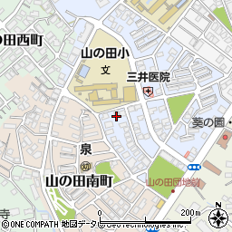 山口県下関市山の田中央町3-37周辺の地図