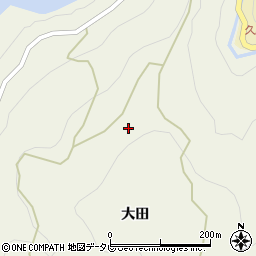 徳島県三好市池田町大利大田38周辺の地図