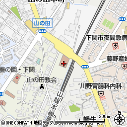 下関東郵便局周辺の地図