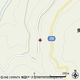 徳島県吉野川市美郷奥分46周辺の地図