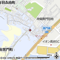 〒752-0989 山口県下関市長府黒門南町の地図