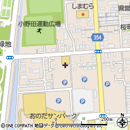 山口トヨタ　小野田店周辺の地図