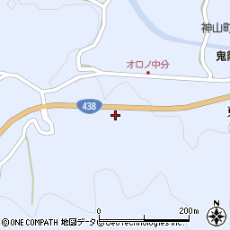 徳島県名西郡神山町鬼籠野中分周辺の地図