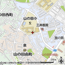 下関市立山の田小学校周辺の地図