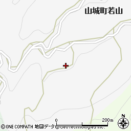 徳島県三好市山城町若山414周辺の地図