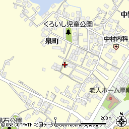 山口県宇部市東須恵泉町1175-6周辺の地図