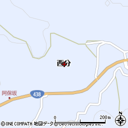 徳島県名西郡神山町鬼籠野西分周辺の地図