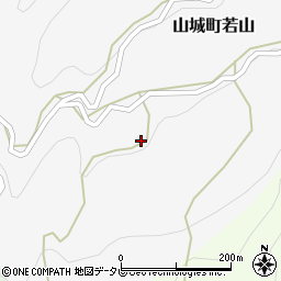 徳島県三好市山城町若山413周辺の地図