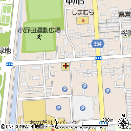 山口トヨタ自動車小野田店周辺の地図