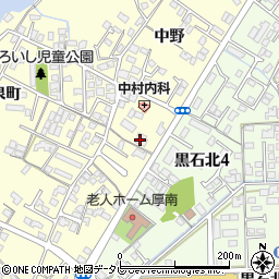 山口県宇部市東須恵黒石1101周辺の地図