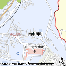 山口県山陽小野田市南中川町1351周辺の地図