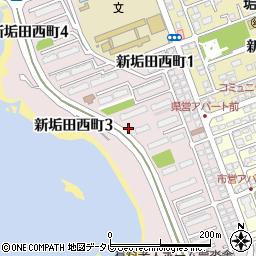 山口県下関市新垢田西町周辺の地図