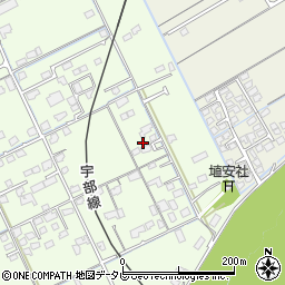 山口県宇部市中野開作93-6周辺の地図