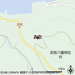 和歌山県由良町（日高郡）衣奈周辺の地図