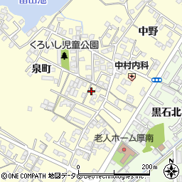 山口県宇部市東須恵泉町1159-4周辺の地図
