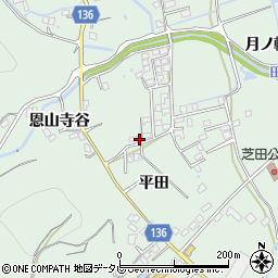 徳島県小松島市田野町平田周辺の地図