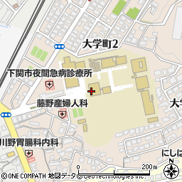 下関市立大学　ＳＤＳ下関ドライビングアリーナ周辺の地図