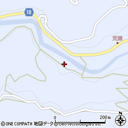 徳島県名東郡佐那河内村下キビジリ周辺の地図