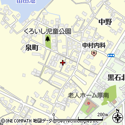 山口県宇部市東須恵泉町1145-1周辺の地図