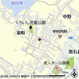 山口県宇部市東須恵泉町1145-9周辺の地図