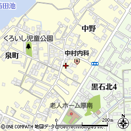 山口県宇部市東須恵黒石1160周辺の地図