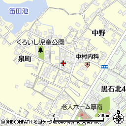 山口県宇部市東須恵泉町1162-18周辺の地図