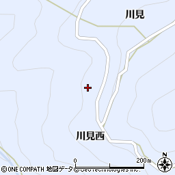 徳島県美馬郡つるぎ町貞光川見西周辺の地図
