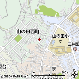 西京銀行山の田社宅周辺の地図