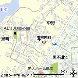 山口県宇部市東須恵黒石1161周辺の地図