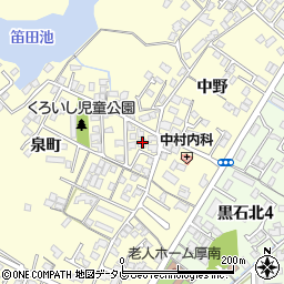 山口県宇部市東須恵泉町1162-23周辺の地図